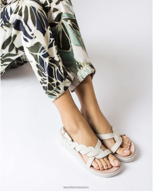Wonders sandalia jang blanco roto calzado mujer 022RR257