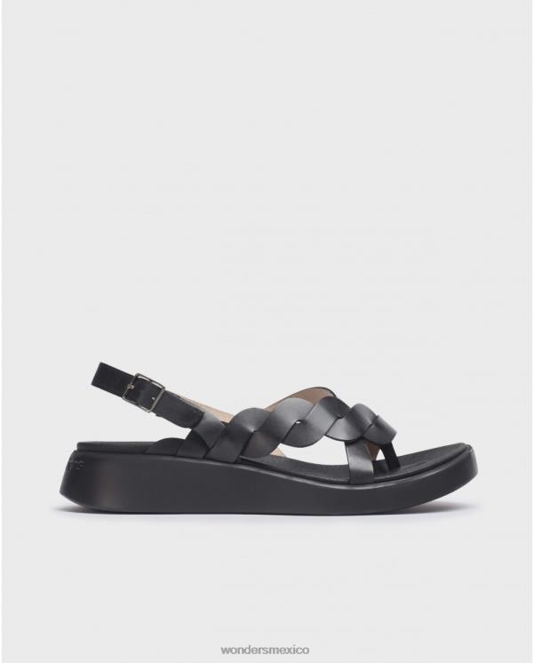 Wonders sandalia jang negra calzado mujer 022RR256