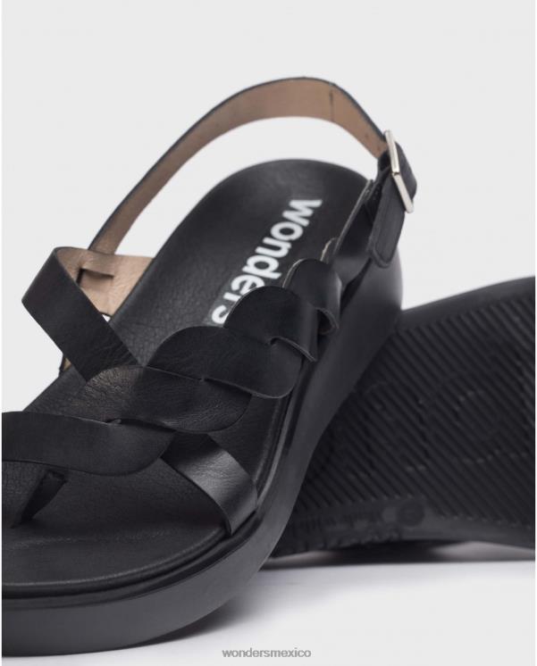 Wonders sandalia jang negra calzado mujer 022RR256