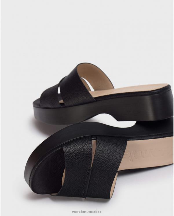Wonders sandalia joker negra calzado mujer 022RR308
