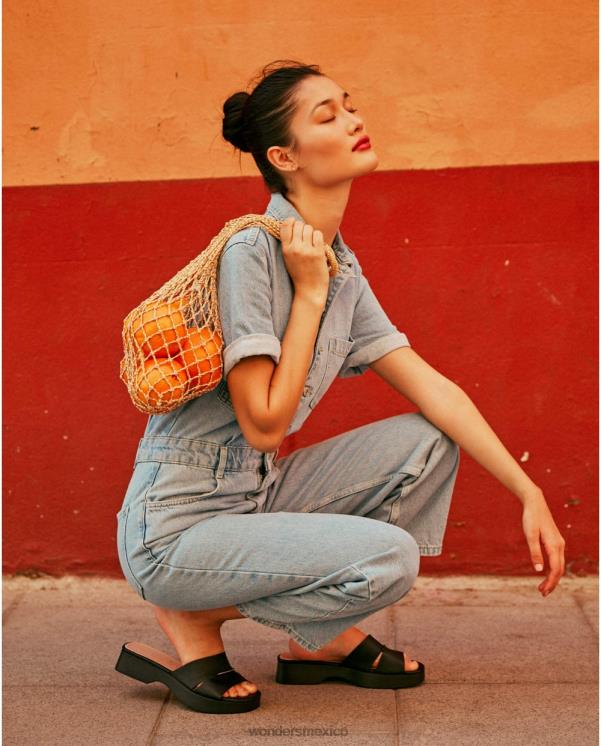 Wonders sandalia joker negra calzado mujer 022RR308