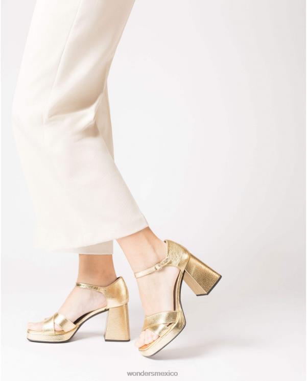 Wonders sandalia julia dorada calzado mujer 022RR54