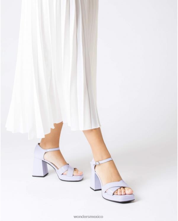 Wonders sandalia julia negro lavanda calzado mujer 022RR16