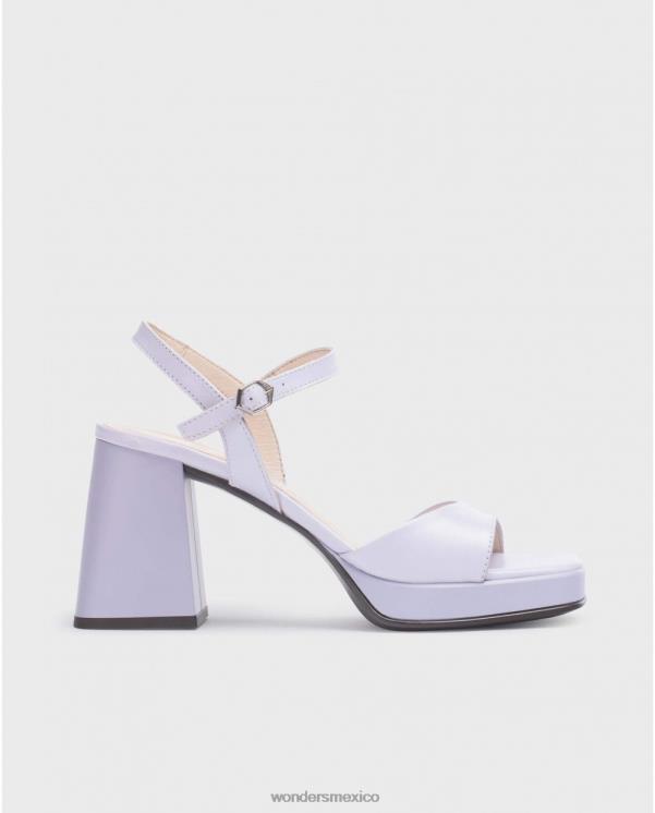Wonders sandalia lexi negra lavanda calzado mujer 022RR111