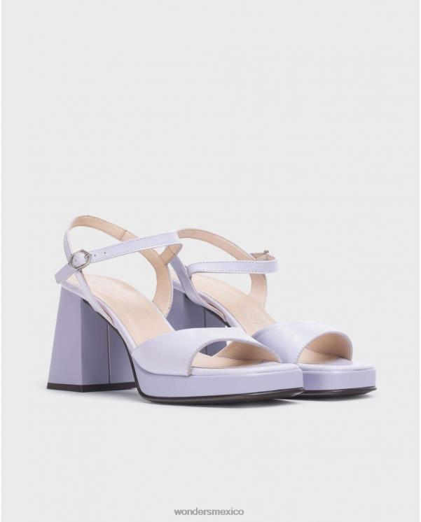 Wonders sandalia lexi negra lavanda calzado mujer 022RR111