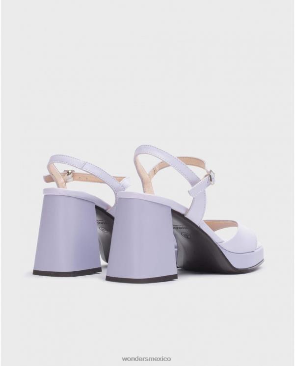 Wonders sandalia lexi negra lavanda calzado mujer 022RR111