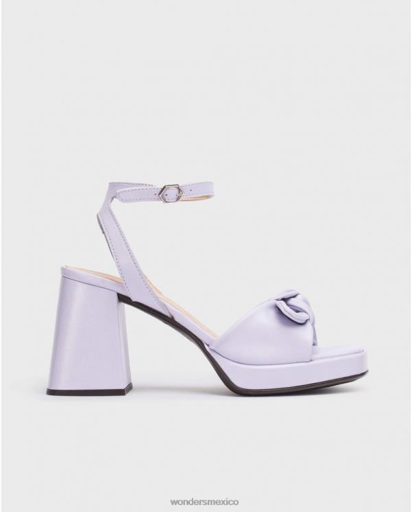 Wonders sandalia lexi negra lavanda calzado mujer 022RR71
