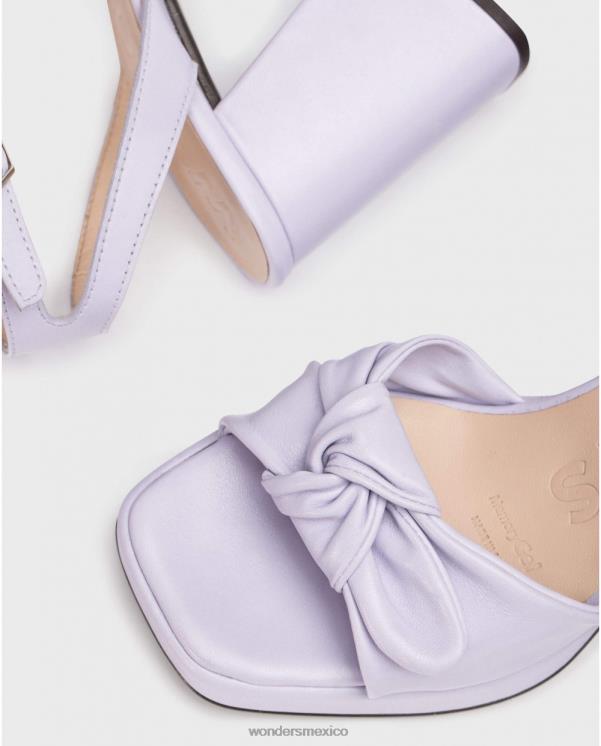 Wonders sandalia lexi negra lavanda calzado mujer 022RR71