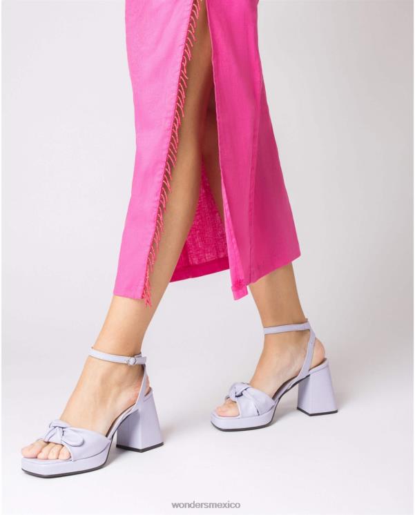 Wonders sandalia lexi negra lavanda calzado mujer 022RR71