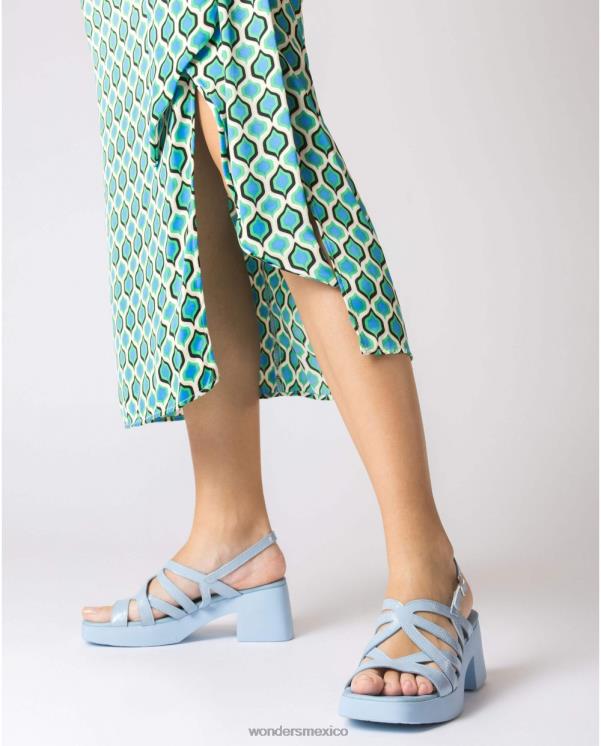 Wonders sandalia loreto azul calzado mujer 022RR165