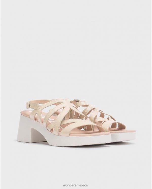 Wonders sandalia loreto beige natural calzado mujer 022RR166