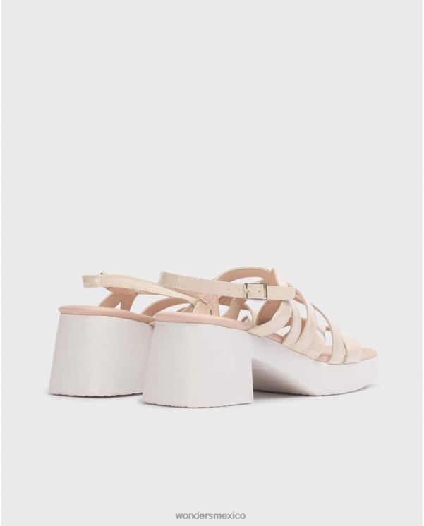 Wonders sandalia loreto beige natural calzado mujer 022RR166