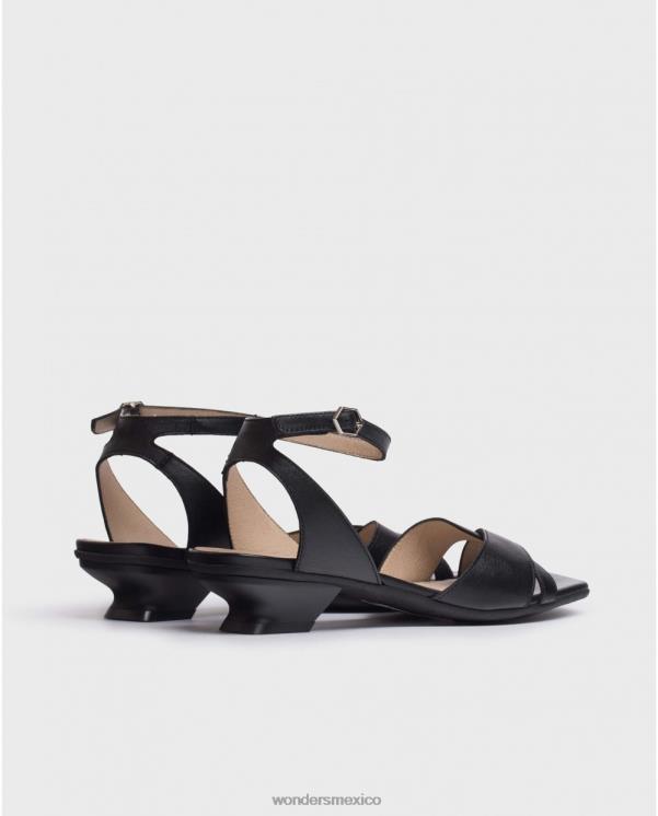 Wonders sandalia mamy negra negra calzado mujer 022RR291