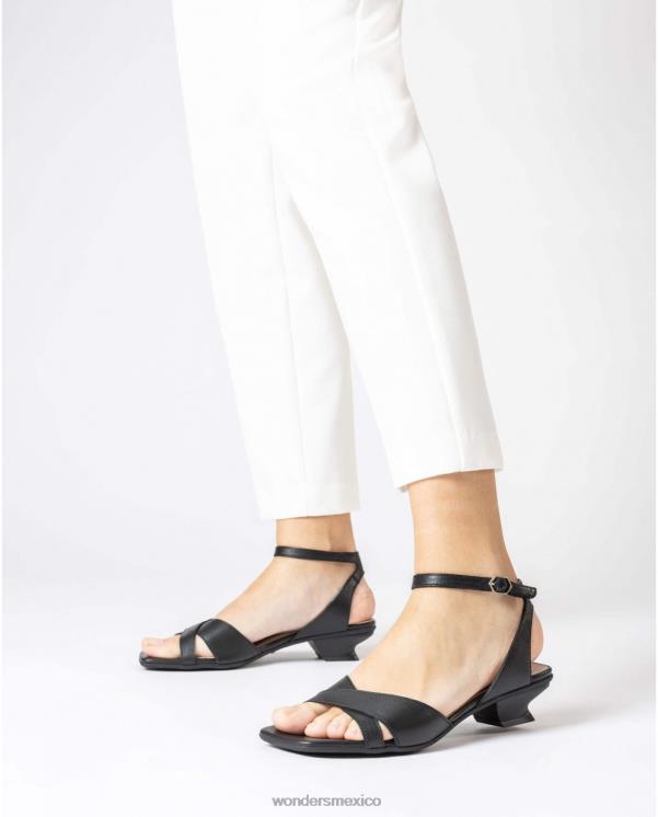 Wonders sandalia mamy negra negra calzado mujer 022RR291