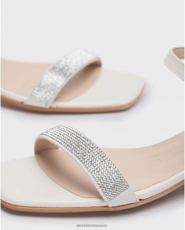 Wonders sandalia marian blanco/blanco roto calzado mujer 022RR30