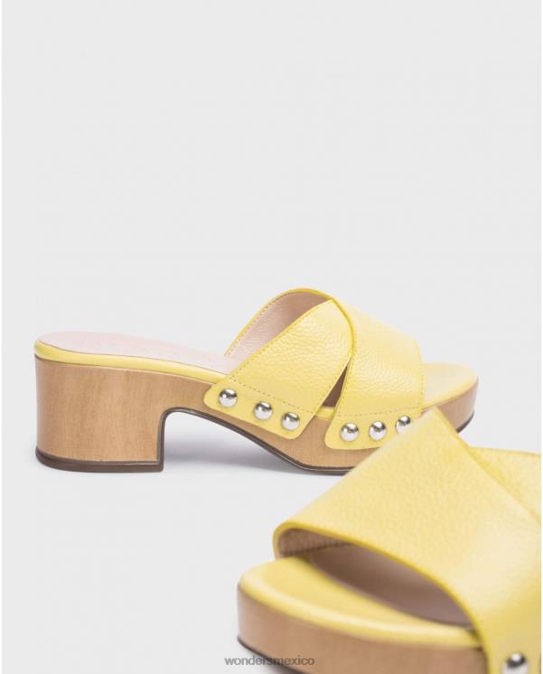 Wonders sandalia marta amarilla lima calzado mujer 022RR36