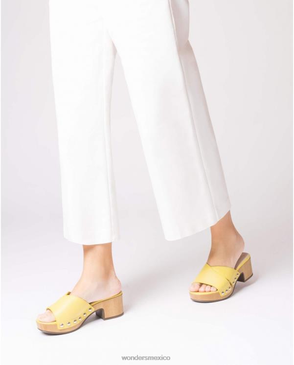 Wonders sandalia marta amarilla lima calzado mujer 022RR36