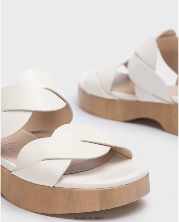 Wonders sandalia maui blanco roto calzado mujer 022RR209