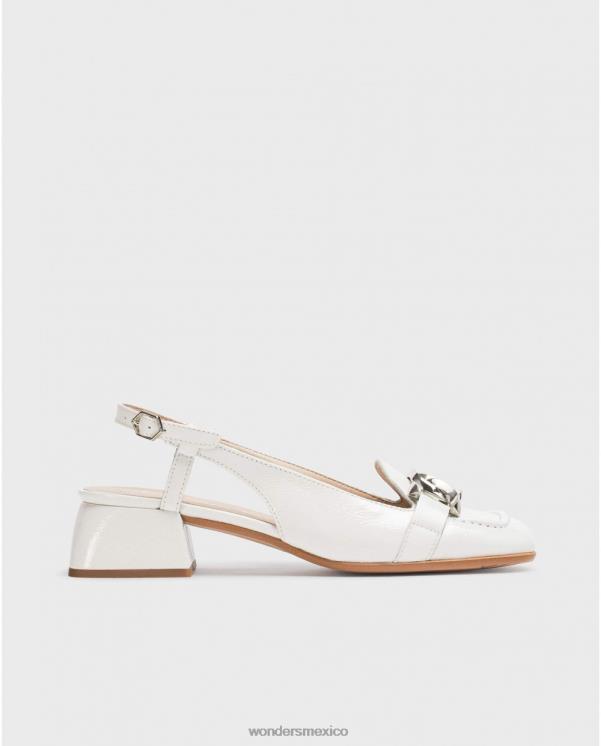 Wonders sandalia maxine blanco roto calzado mujer 022RR103
