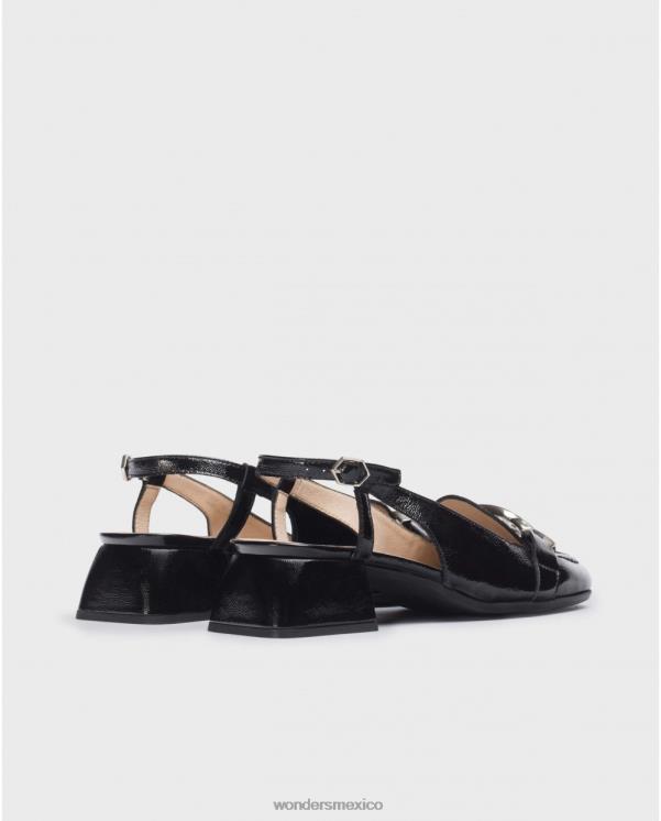 Wonders sandalia maxine negra calzado mujer 022RR102