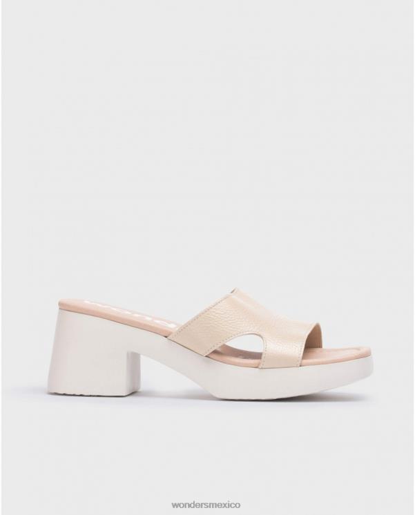 Wonders sandalia motel beige natural calzado mujer 022RR169