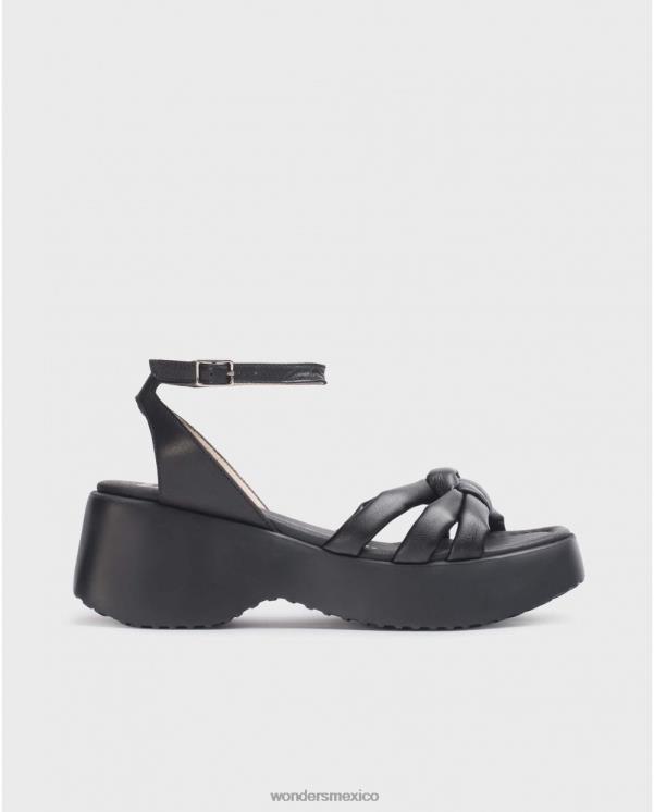Wonders sandalia negra blackvega calzado mujer 022RR255