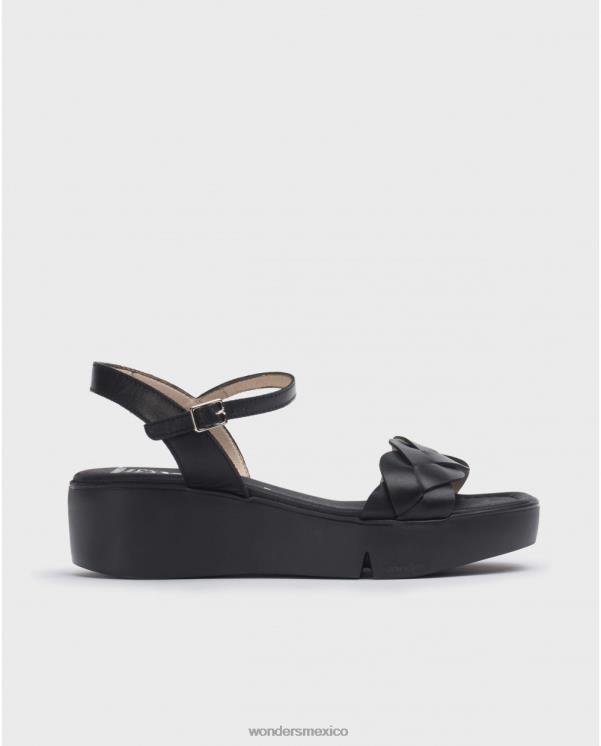 Wonders sandalia negra dita negra calzado mujer 022RR189