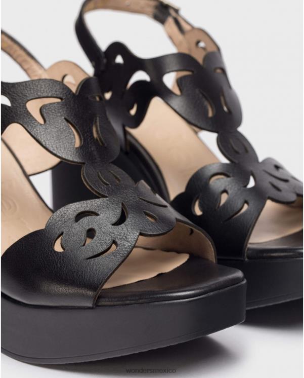 Wonders sandalia negra lexi negra calzado mujer 022RR283
