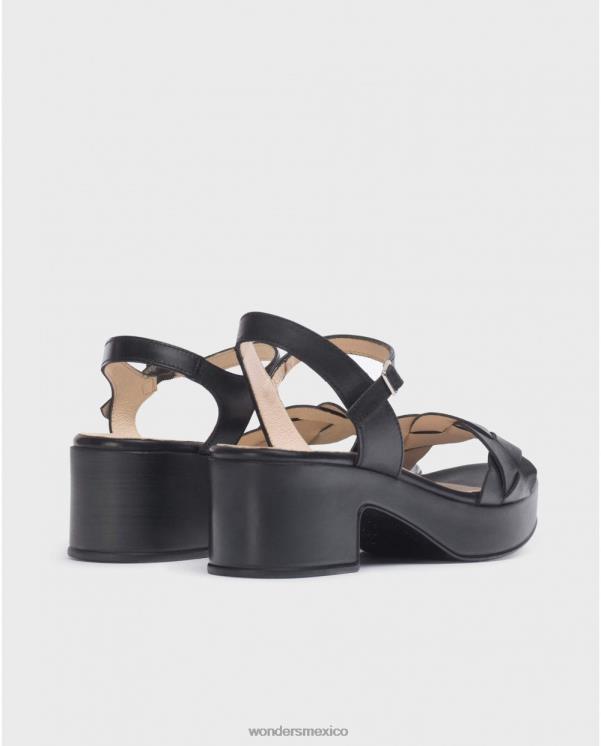 Wonders sandalia negra luna negra calzado mujer 022RR244