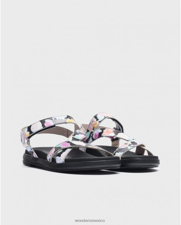 Wonders sandalia negra toni negra calzado mujer 022RR207