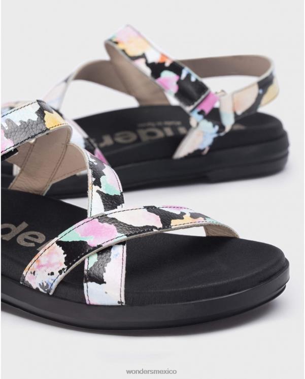 Wonders sandalia negra toni negra calzado mujer 022RR207