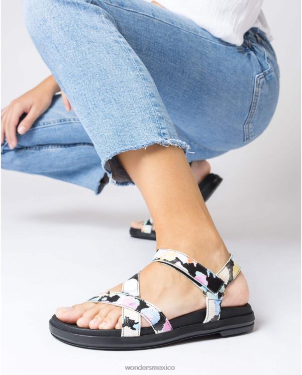 Wonders sandalia negra toni negra calzado mujer 022RR207