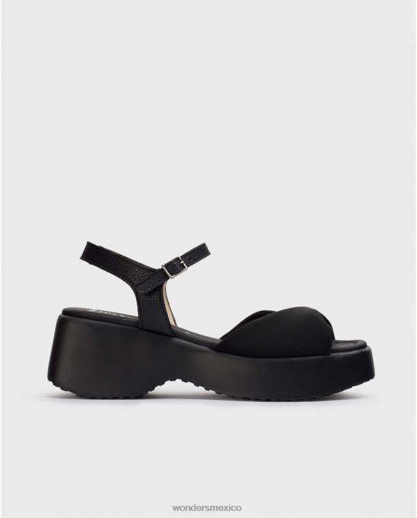 Wonders sandalia negro sauce negro calzado mujer 022RR306