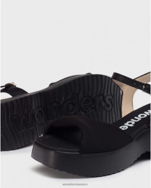 Wonders sandalia negro sauce negro calzado mujer 022RR306