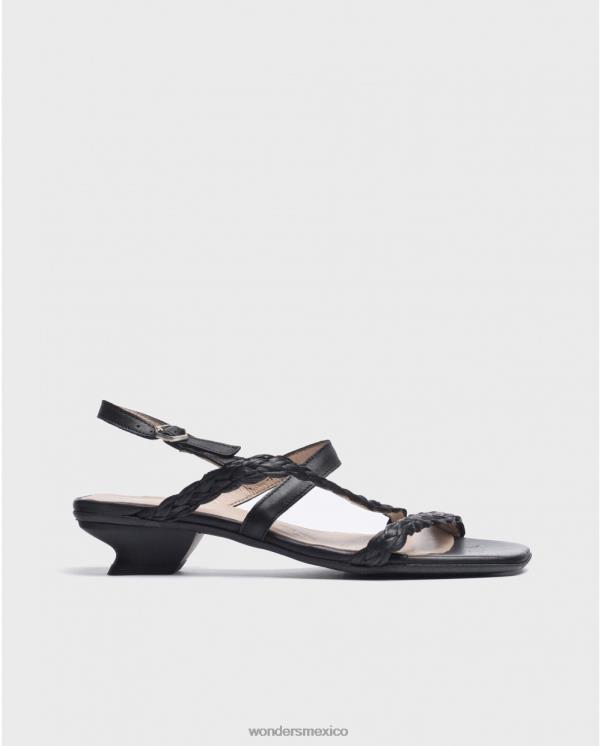 Wonders sandalia negro sol negro calzado mujer 022RR28
