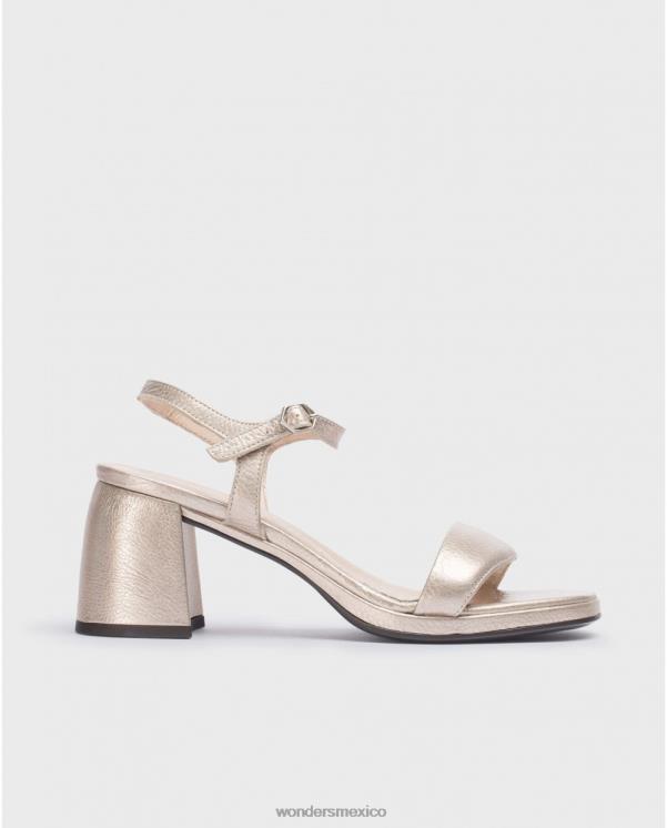 Wonders sandalia río platino oro calzado mujer 022RR60