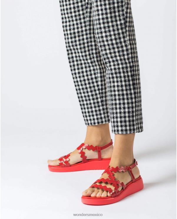 Wonders sandalia reina roja calzado mujer 022RR310