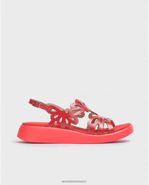 Wonders sandalia roja margarita roja calzado mujer 022RR40