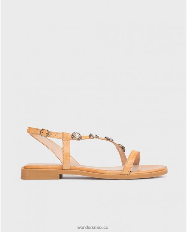 Wonders sandalia simona marrón arena calzado mujer 022RR123