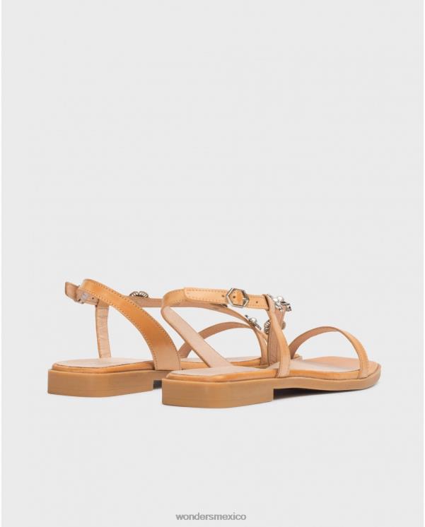 Wonders sandalia simona marrón arena calzado mujer 022RR123