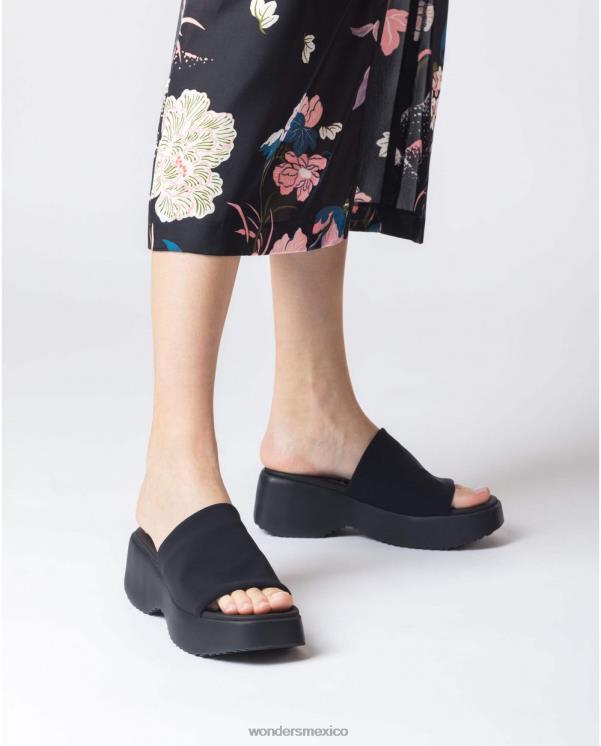 Wonders sandalia susan negra negra calzado mujer 022RR287
