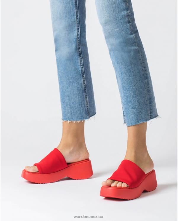 Wonders sandalia susan roja calzado mujer 022RR288