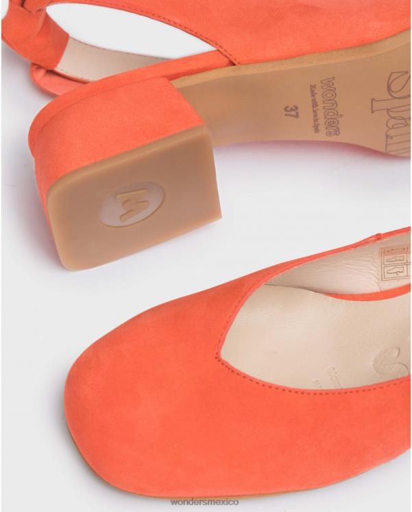 Wonders zapato audrey naranja coral calzado mujer 022RR215