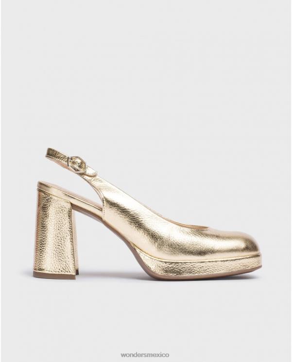 Wonders zapato lexi dorado metalizado calzado mujer 022RR193