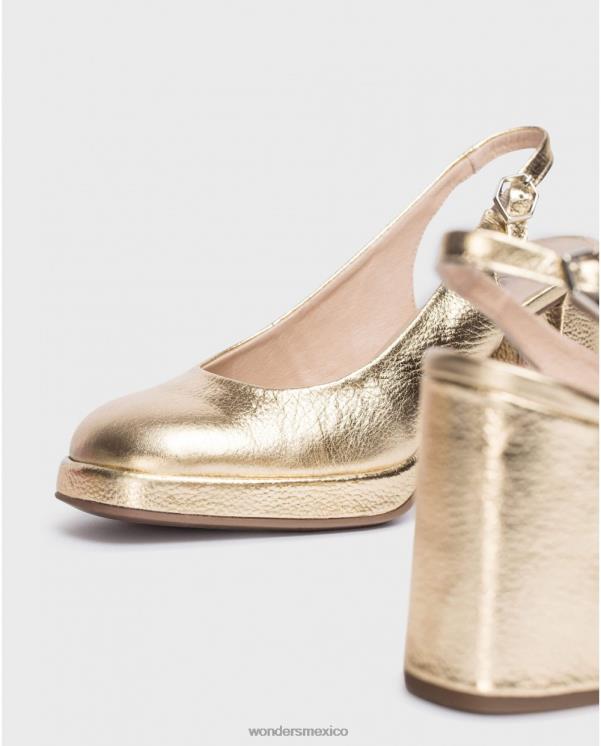 Wonders zapato lexi dorado metalizado calzado mujer 022RR193