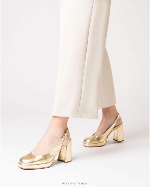 Wonders zapato lexi dorado metalizado calzado mujer 022RR193