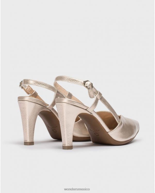 Wonders zapato lexi platino oro calzado mujer 022RR57