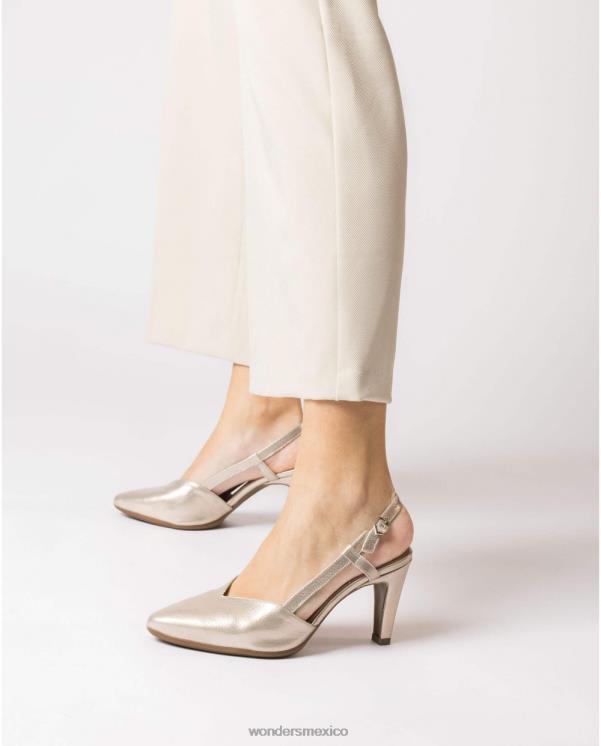 Wonders zapato lexi platino oro calzado mujer 022RR57