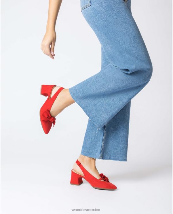 Wonders zapato lexi rojo negro calzado mujer 022RR137