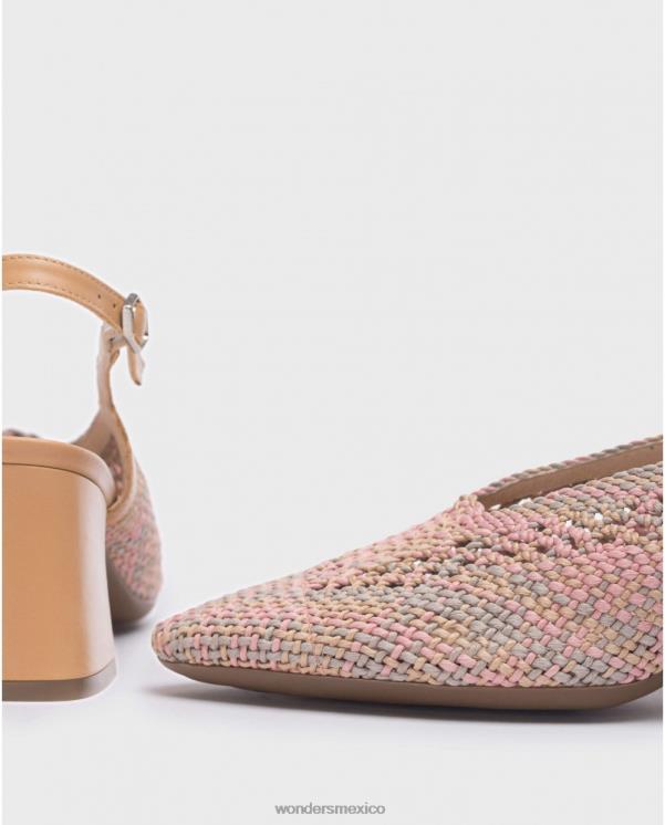 Wonders zapato lexi rosa/negro arena calzado mujer 022RR145